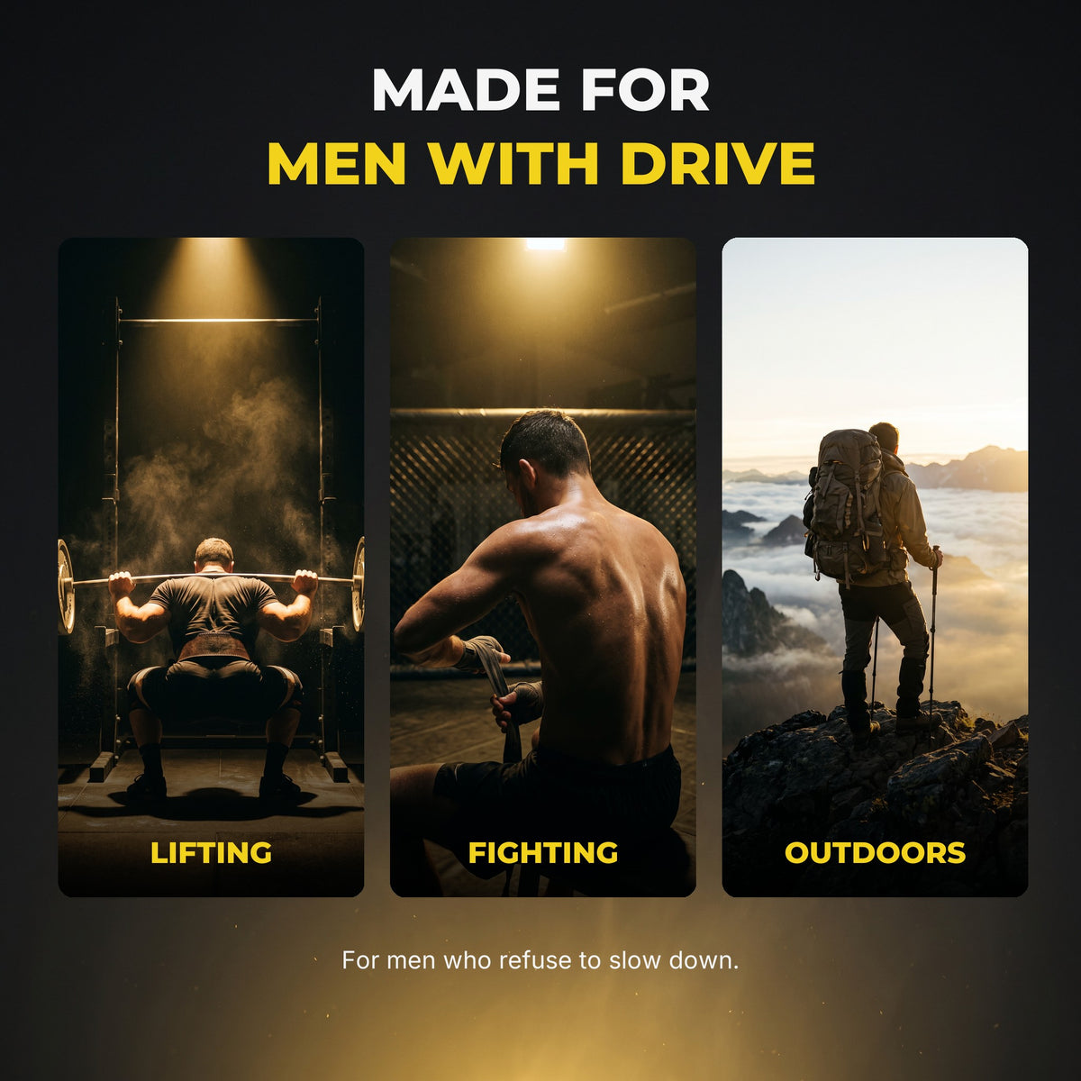 Made for men with drive